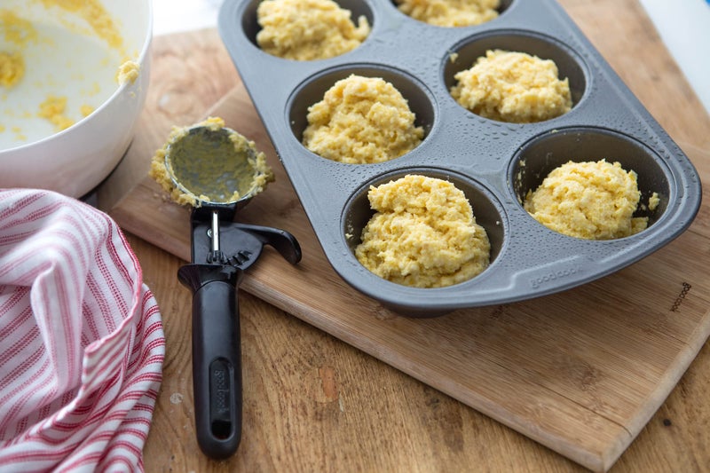 GoodCook Everyday Nonstick Steel Muffin Pan, 6 cup, Gray - Image 5